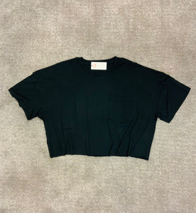 Boxy flow crop top w pocket