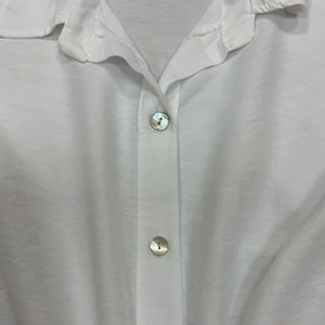 Happy face button down