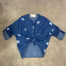 Load image into Gallery viewer, Andrea Star Denim shirt
