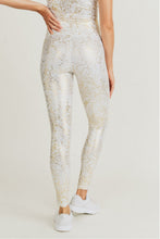 Load image into Gallery viewer, Gold foil high waist leggings
