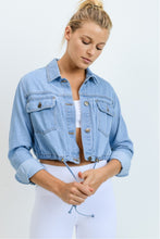 Load image into Gallery viewer, Best Cropped Denim Jacket
